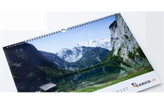 9408154   Veggkalender stående A4 med spiral 210 x 297 mm, 170 gr. papir
